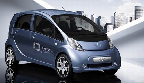 iOn Peugeot Elektroauto Stadt