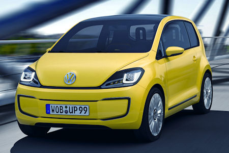 Dies ist die Studie des Elektroautos E-Up! von Volkswagen. Bildquelle: Volkswagen
