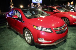 Elektroauto Chevrolet Volt North American Car of the Year 2011 Detroit Auto des Jahres Elektromobil