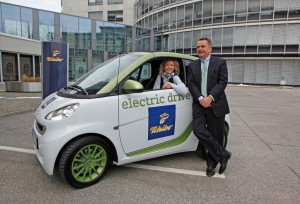 Elektroauto E-Smart Tchibo Dienstauto Fahrzeugflotte Elektromobil Hamburg Elektroauto E-Smart Tchibo Dienstauto Fahrzeugflotte Elektromobil Hamburg