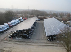 Elektroauto Elektromobil Solar Solarcarport Carport Strom Mercedes Benz