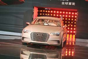 Elektroauto A3 e-tron in Shanghai präsentiert Elektromobil Plug-In-Hybridauto Elektroauto A3 e-tron in Shanghai präsentiert Elektromobil Plug-In-Hybridauto