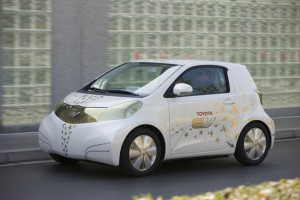Für Toyota spielen Elektroautos in Shanghai die Hauptrolle. Elektroauto FT EV2 von Toyota Für Toyota spielen Elektroautos in Shanghai die Hauptrolle. Elektroauto FT EV2 von Toyota