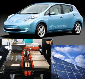 Nissan testet Solarladestationen für Elektroautos Nissan testet Solarladestationen für Elektroautos