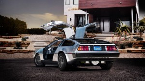 De Lorean DMC 12 aus Zurück aus der Zukunft als Elektroauto 1