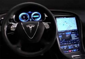 Elektroauto Tesla Model S ist für das Jahr 2012 bereits ausverkauft -fahrersicht