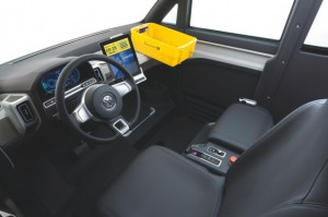 Elektroauto eT kann seinem Fahrer folgen innen