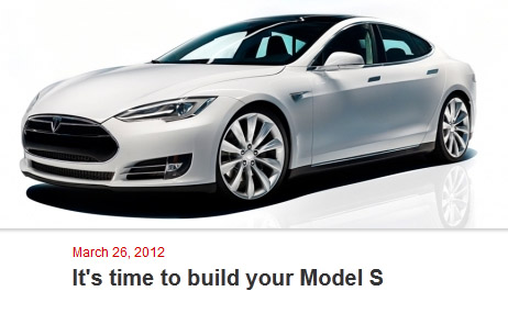 Elektroauto Tesla Model S kurz vor Produktionsstart -