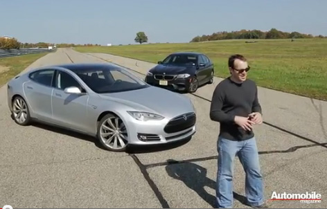 Elektroauto Tesla Model S gegen BMW M5