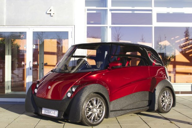 Das Elektroauto Qbeak III von ECOmove. Bildquelle: Ecomove