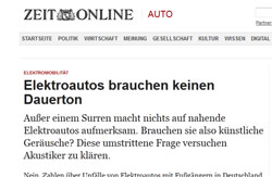 Presseschau am Diensta-g Künstliche Fahrgeräusche - Steckerchaos - Haus als Tankstelle und Merkels Pläne in Gefahr---