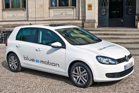 Elektroauto VW Golf Blue-e-Motion