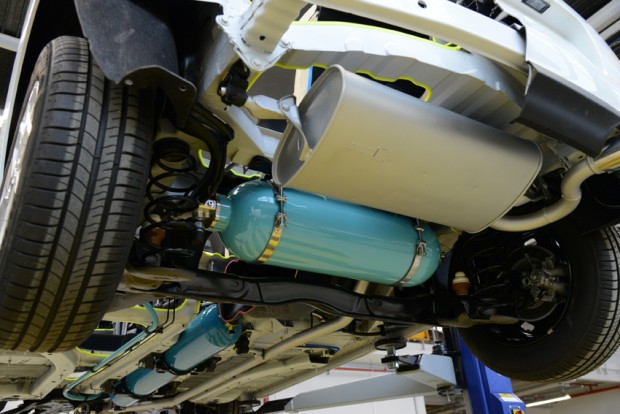 So wird das System im Hybrid Air Auto verbaut. Bildquelle: PSA Peugeot Citroën