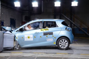 Elektroauto Renault Zoe erzielt Bestwerte beim Euro NCAP-Crashtest. Bildquelle: Renault