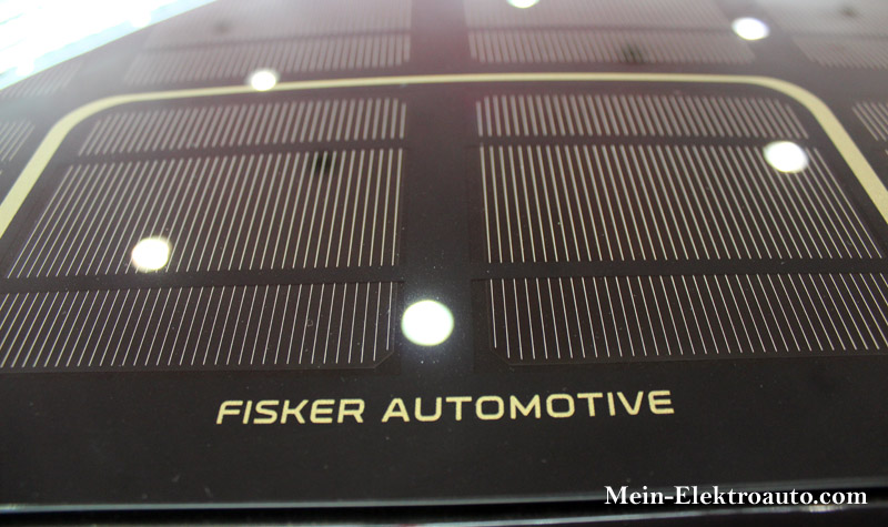 Solarzellen 1 - Elektroauto Fisker Karma auf der Cebit Hannover 2013