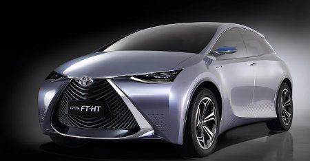 Die ist die Studie des Hybridauto Toyota FT-HT. Bildquelle: Toyota 
