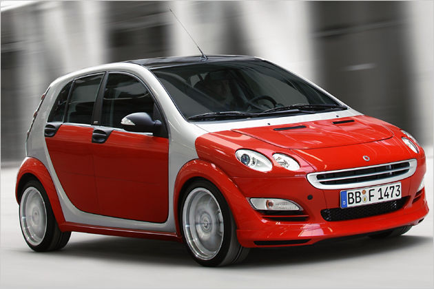 Dies ist der smart forfour aus dem Jahr 2006. Bildquelle: smart