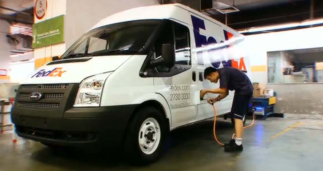 FedEx Express will ab dem Frühjahr 2013 in Hongkong 10 Elektroautos einsetzen. Bildquelle: FedEx