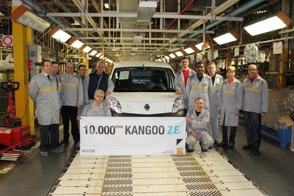 Das Elektroauto Renault Kangoo ZE wurde mittlerweile 10.000 mal produziert. Bildquelle: Renault/Facebook