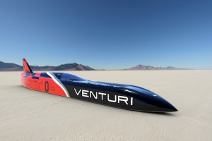 Das Elektroauto Venturi VBB-3 soll im September  2013 die 600 km/h-Grenze knacken. Bildquelle: Ohio State University / Venturi