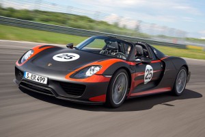 Das Plug-In Hybridauto Porsche 918 Spyder. Bildquelle: Porsche