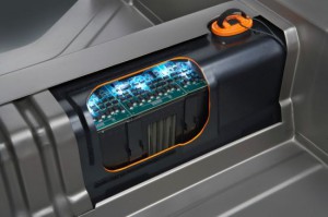 Symbolbild. Die Batterie des Elektroauto Opel Ampera, "T"-shaped lithium-ion battery Hightech: Die speziell für den Opel Ampera entwickelte Lithium-Ionen-Hochleistungsbatterie. Bildquelle: Adam Opel AG