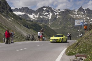 Silvretta 2012: Mercedes-Benz SLS AMG Coupé Electric Drive.  Foto:     Auto-Medienportal.Net 