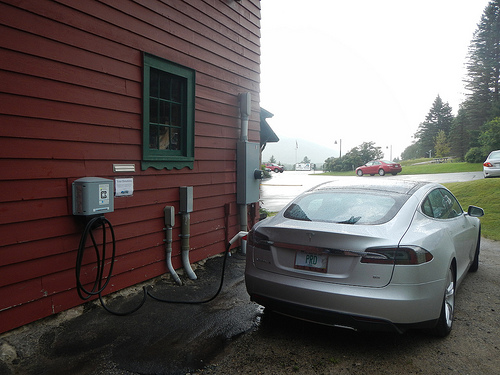 Dies ist die Ladestation bei der Mount Washington Auto Road. Bildquelle: flickR (MT Washingston Auto Road)