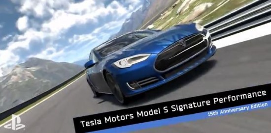 Das Elektroauto Tesla Model S im Spiel Gran Turismo 6. Bildquelle: Sony/Youtube