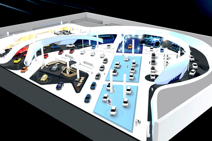 Übersicht über den VW-Stand auf der IAA 2013. Foto: VW