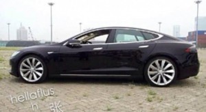 Das Elektroauto Tesla Model S. Bildquelle: Hantian Racing on Sina Weibo