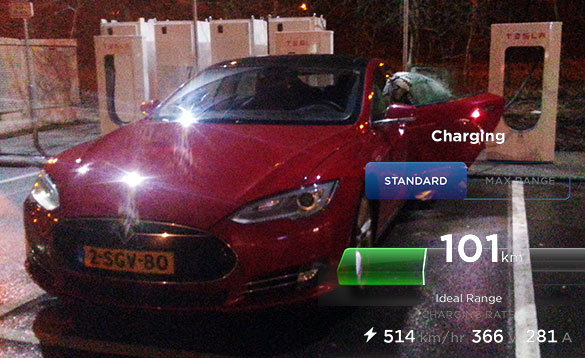 Das Elektroauto Tesla Model S. Bildquelle: http://www.thenewmotion.com