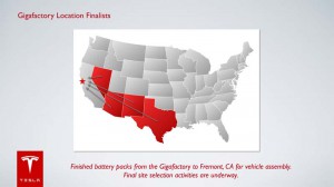 In seiner Gigafactory will Tesla Motors Batterieeinheiten für bis zu 500.000 Elektroautos produzieren. Bildquelle: Tesla Motors