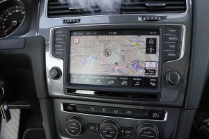 Das Navigations- und Infotainmentsystem  des Elektroauto VW e-Golf