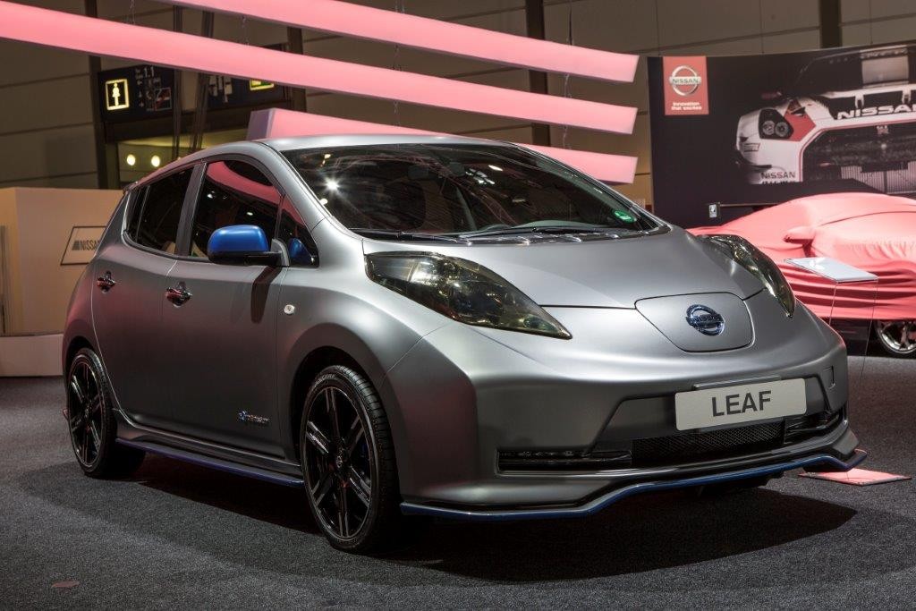 Das Elektroauto Nissan Leaf mit Aero-Kit. Bildquelle: Nissan