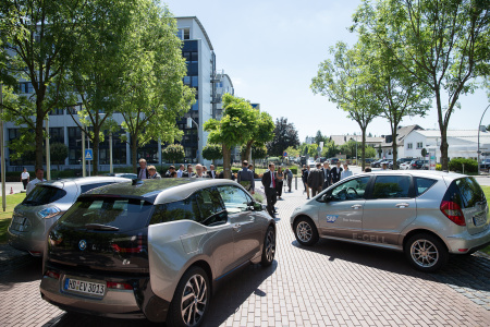Am 24. Juni 2014 fiel der Startschuss für die Elektroautos bei SAP. © SAP AG / Ingo Cordes