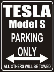 model s blechschild