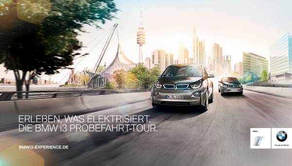 BMW i3 Probefahrt-Tour (10/2014). Bildquelle: BMW