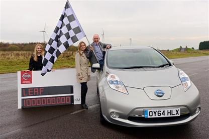 Mit dem Elektroauto Nissan Leaf wurden bereits mehr als eine Milliarde Kilometer zurückgelegt. Bildquelle: Nissan Leaf