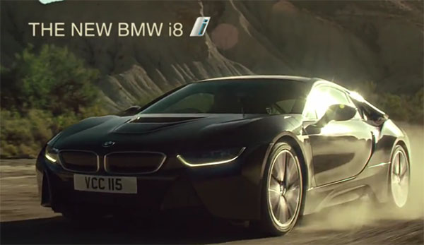 Kuriose Werbung für das Plug-In Hybridauto BMW i8. Bildquelle: Screenshot Youtube.com, Kanal: BMW UK