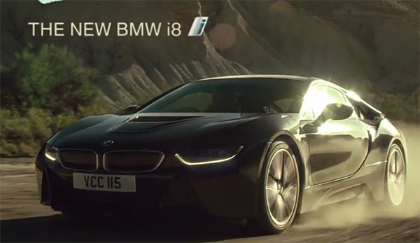 Kuriose Werbung für das Plug-In Hybridauto BMW i8. Bildquelle: Screenshot Youtube.com, Kanal: BMW UK