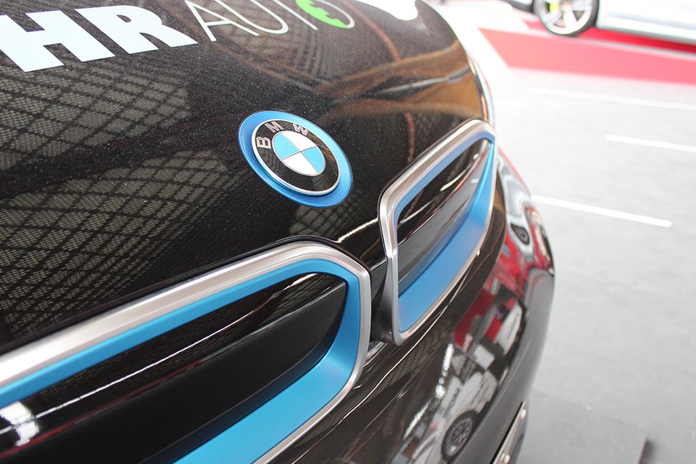 Elektroauto BMW i3 Logo Cebit 2015