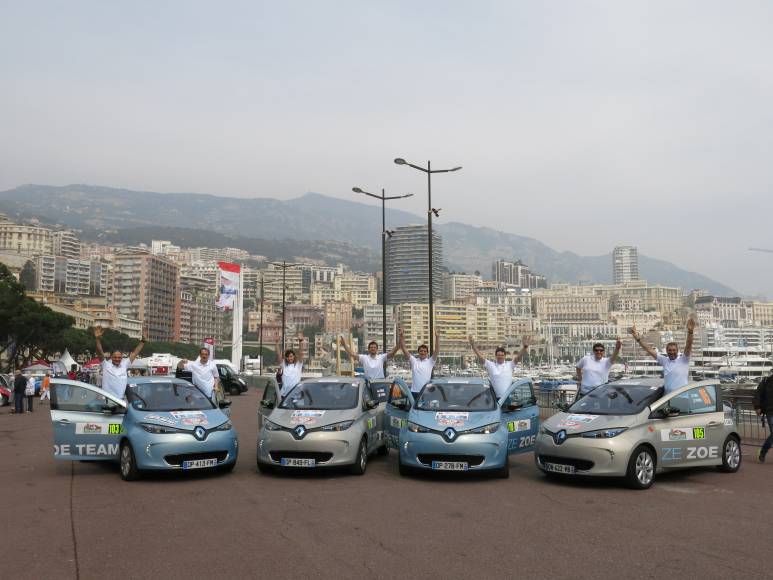 Elektroauto Renault Zoe bei der Rallye Monte-Carlo ZENN 2015. Bildquelle: Renault