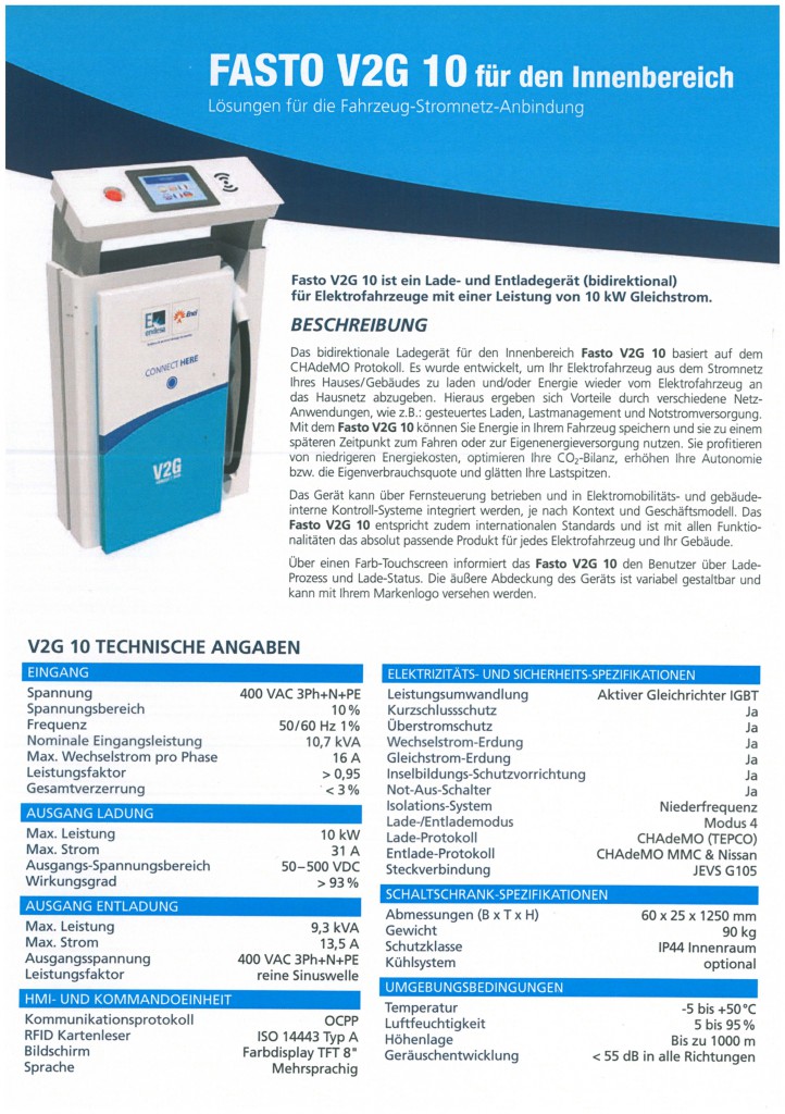 Bi-Direktionale Ladestation für Elektroautos von Mitsubishi 