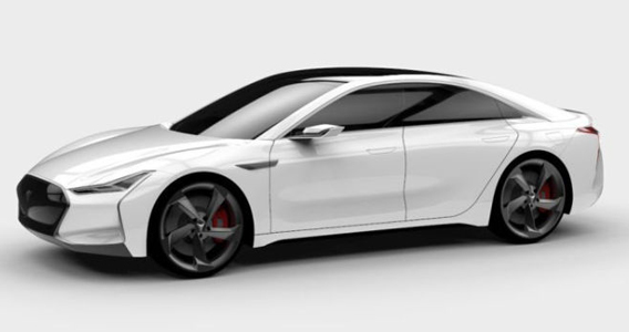 So sieht das Elektroauto von Youxia aus, es erinnert stark an das Elektroauto Tesla Model S. Bildquelle: Youxia
