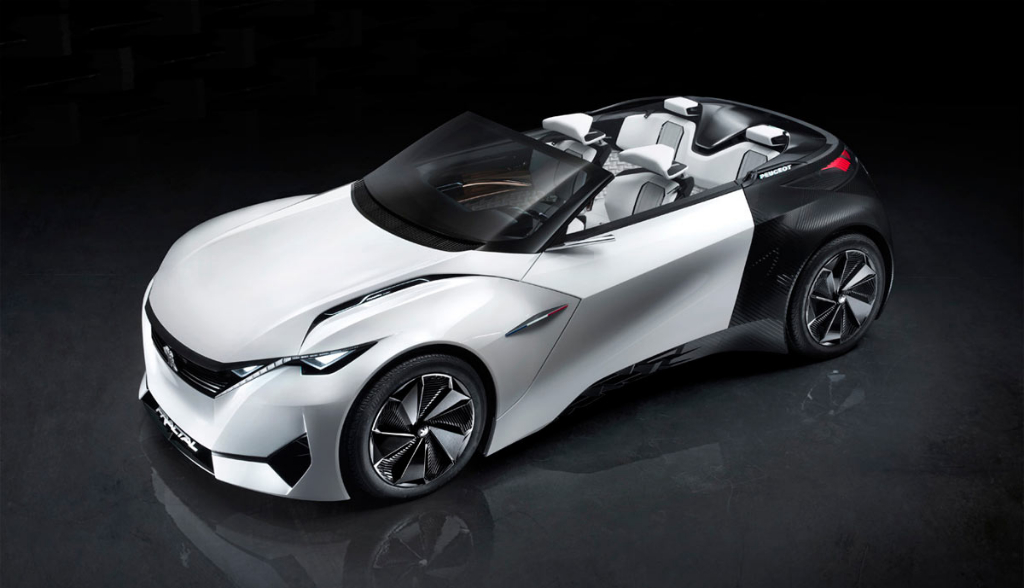 Auf der IAA 2015 in Frankfurt am Main wird die Studie des Elektroauto Peugeot Fractal präsentiert. Bildquelle: Peugeot