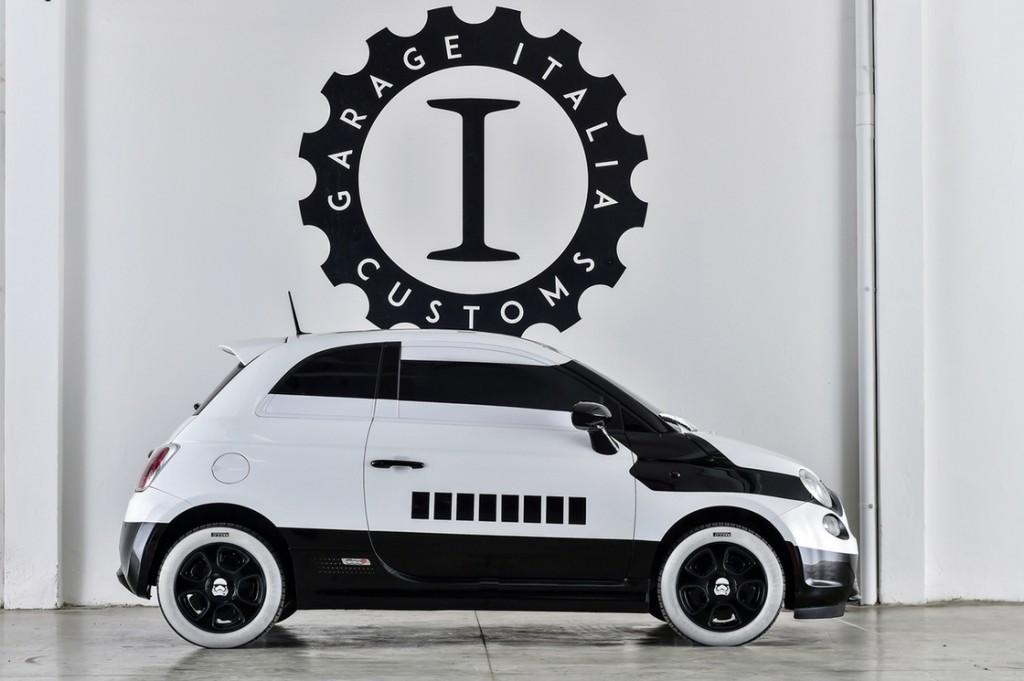 Auf der LA Auto Show gibt es das Elektroauto Fiat 500e in Star Wars Optik zu bestaunen. Bildquelle: Fiat