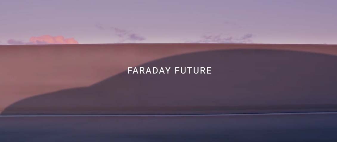 Screenshot von dem Video "What if" von Faraday Future, sieht man hier schon die Silhouette des Elektroauto-Konzeptes? Bildquelle: Faraday Future