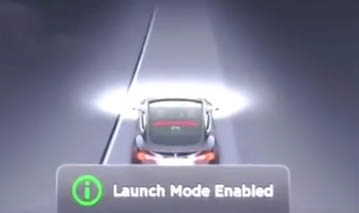Elektroauto Tesla Model S P85D - Launch Mode