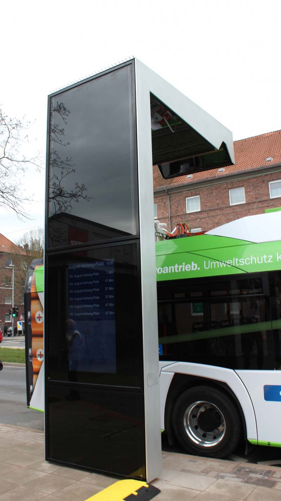 Ladestation für den Elektrobus in Hannover